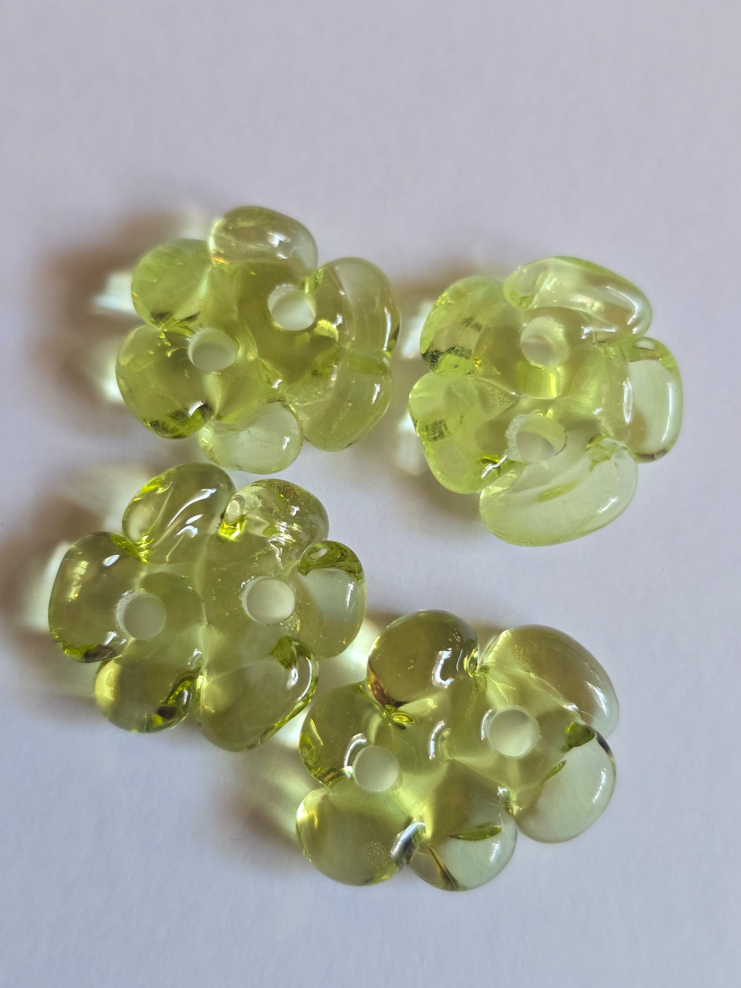 Transparent Lime Flowers