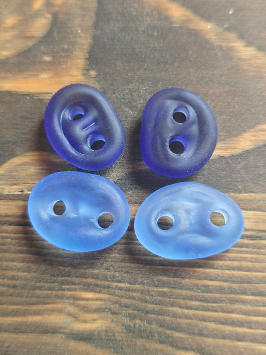 Deep Purple and Blue Sea Glass