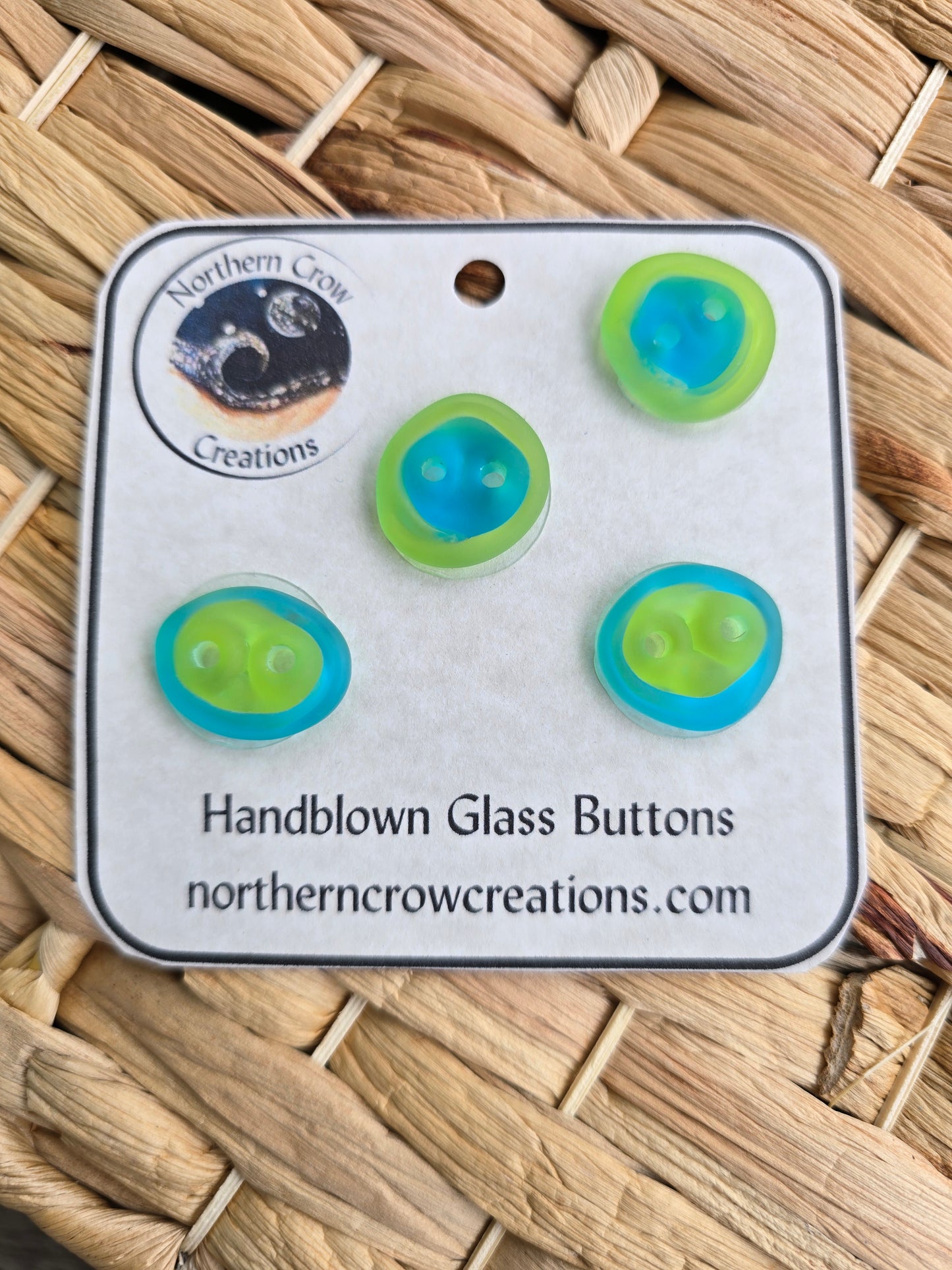 Lime and Aqua Sea Glass