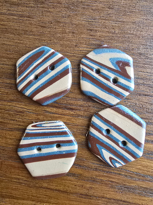Woodgrain Hexagons
